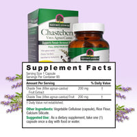 Thumbnail for Nature's Answer Chasteberry Vitex Agnus Castus 400 mg, 90 Capsules - Vegetarian, Vegan, Gluten-Free, Non-GMO, Kosher - Promotes Female Balance - Ovulation Production Supplement - Menopause Support