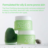 Thumbnail for BANILA CO Clean it Zero Pore Clarifying Cleansing Balm | Korean Makeup Remover, Cleansing Oil, Facial Cleanser for Oily and Acne Prone Skin | Vegan | Made with AHA-PHA & Tea Tree (100ml / 3.38 fl. oz)