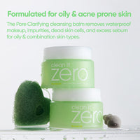 Thumbnail for BANILA CO Clean it Zero Pore Clarifying Cleansing Balm | Korean Makeup Remover, Cleansing Oil, Facial Cleanser for Oily and Acne Prone Skin | Vegan | Made with AHA-PHA & Tea Tree (100ml / 3.38 fl. oz)