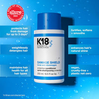 Thumbnail for K18 Damage Shield Protective Conditioner, Protects Hair from Daily Damage, Improves Strength & Shine, 8.5 Fl Oz