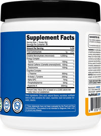 Thumbnail for Nutricost Creatine + Energy 30 Servings (Peach Mango Flavored) - 5,000mg Creatine Monohydrate + 350mg Energy Complex Per Serving