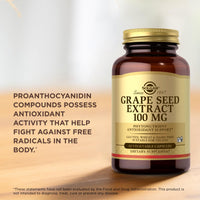 Thumbnail for Grape Seed Extract 100mg Solgar 60 VCaps