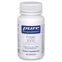 Thumbnail for Pure Encapsulations Folate 1000 - Metafolin L-5-MTHF - Heart Health Supplement* - Folate Supplement - Non-GMO & Gluten Free - 90 Capsules