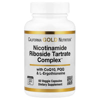 Thumbnail for California Gold Nutrition Nicotinamide Riboside Tartrate (NRT) Complex, 60 Veggie Capsules