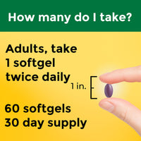 Thumbnail for Nature Made Vision Based on the AREDS 2 Formula, Eye Vitamins with Lutein & Zeaxanthin, Vitamin C, Vitamin E, Zinc and Copper for Healthy Vision and Eye Function Support, 60 Softgels, 30 Day Supply