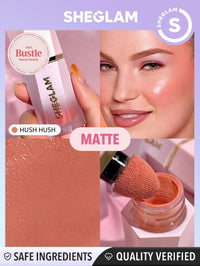 Thumbnail for SHEGLAM Color Bloom Liquid Blush Makeup for Cheeks Matte Finish - Hush Hush