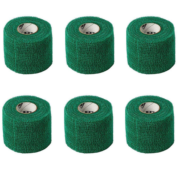 Powerflex Stretch Athletic Tape - 6 Rolls, 2", Green