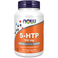 Thumbnail for NOW Supplements, 5-HTP (5-hydroxytryptophan) 100 mg, Neurotransmitter Support*, 120 Veg Capsules