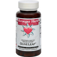Thumbnail for Kroeger Herb Herb Co Olive Leaf - 100 Caps