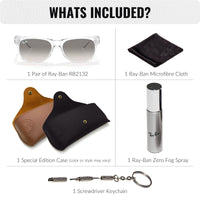 Thumbnail for Ray-Ban RB2132 New Wayfarer Classic Square Shape Sunglasses for Men and Women- Timeless Classic Sun Glasses with Modern Elegance - Premium UV Protection - Designer Men's and Women's Sunglasses