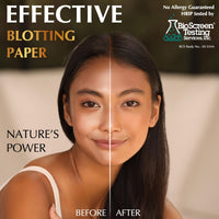 Thumbnail for Natural Oil Blotting Sheets for Face with Bamboo Charcoal - 25% Larger - 3pk/300 Makeup Friendly Oil Absorbing Sheets for Face - Easy Dispensing Blotting Papers - Perfect for Keeping in Purse
