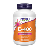 Thumbnail for NOW Foods Supplements, Vitamin E-400 IU Mixed Tocopherols, Antioxidant Protection*, 250 Softgels