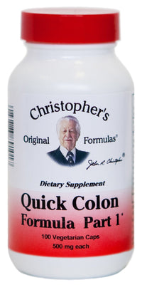 Thumbnail for Christopher's Original Formulas Quick Colon Part 1, Colon Health Support, 100 Veg Caps