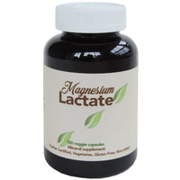 Thumbnail for Magnesium Lactate 500 mg per Serving, 120 Easy to Swallow Small Vegetarian Capsules. Gluten Free. Doctor formulated. Highly bioavailable Formulation. High Absorption. Made in USA.