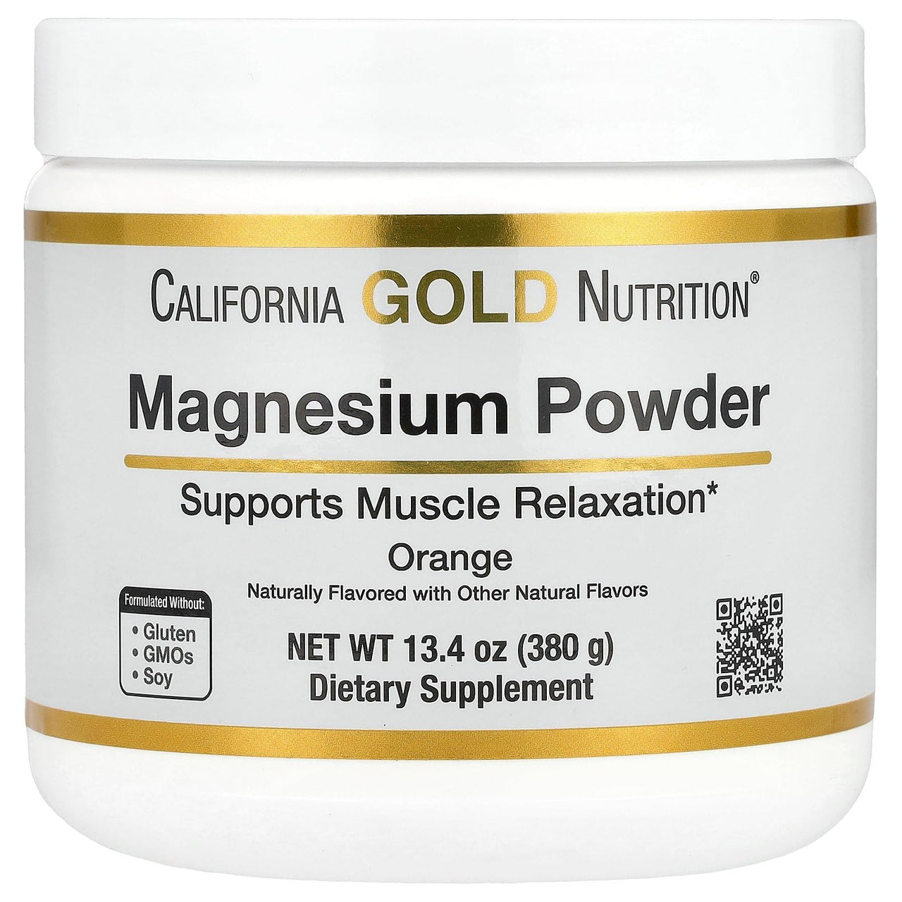 Magnesium Powder Beverage, as Magnesium Citrate, Orange Crush Flavor, 13.4 oz (380 g)