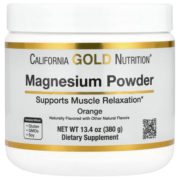 Magnesium Powder Beverage, as Magnesium Citrate, Orange Crush Flavor, 13.4 oz (380 g)