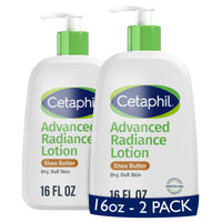 Thumbnail for Cetaphil Body Lotion, Advanced Radiance Lotion with Shea Butter for Dry, Sensitive Skin, 16 oz Pack of 2, Fragrance Free, Hypoallergenic, Non-Comedogenic