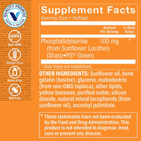 Thumbnail for The Vitamin Shoppe Sunflower Phosphatidylserine 100 (90 Softgels) (90 Softgels)