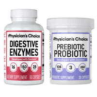 Thumbnail for Physician's CHOICE Prebiotic-Probiotic + Digestive Multi-enzymes 60CT - Digestive Health Bundle