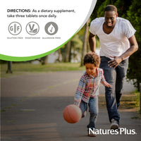 Thumbnail for NaturesPlus Source of Life GOLD Multivitamin - 180 Tablets - Blood Support, Bone Support, Healthy Immune System - Includes Vitamins D3, B12, K2 & Over 120 Whole Food Nutrients - 60 Servings