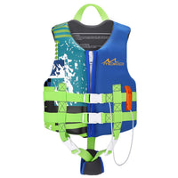 Thumbnail for MoKo Swimming Vest for Kids 46-77 lbs, Clearance Children Swim Vests Water Activity Equipment Cute Pattern Watersports Swimming Device for Toddlers Boys Girls, L Size - Indigo
