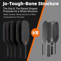 Thumbnail for JOJOLEMON Pickleball Paddles, Raw Carbon Fiber Rackets with 16mm Polymer Honeycomb Core, Hybrid Racquet Designed for Ultimate Spin & Consistency - USAPA Approved
