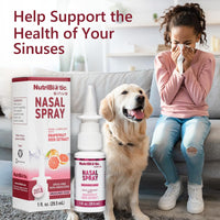 Thumbnail for NutriBiotic Nasal Spray 1 Fl Oz | Nasal Lubricant with Grapefruit Seed Extract & Sodium Chloride | Help Flush Irritants from Nasal Passages | Convenient Measured Dose Pump | Drug-Free & Non-Medicated