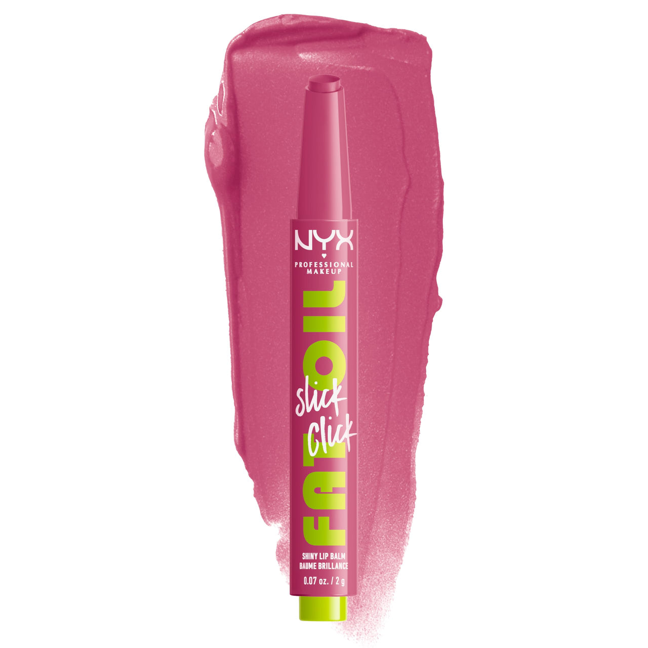 NYX PROFESSIONAL MAKEUP Fat Oil Slick Click, Lightweight, Buildable, Pigmented Vegan Lip Balm - DM Me