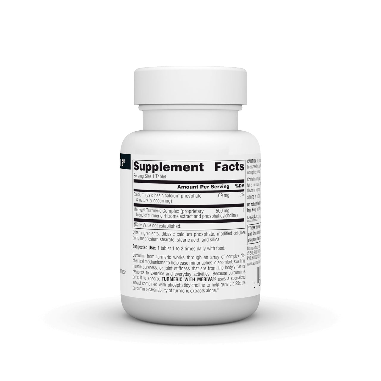Source Naturals Turmeric with Meriva, Eases Discomfort from Everyday Activities* - 500mg, 30 Tablets