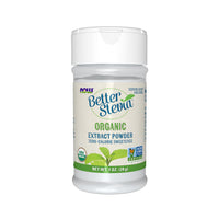 Thumbnail for NOW Foods, Certified Organic Better Stevia, Extract Powder, Zero-Calorie Sweetener, Certified Non-GMO, 1-Ounce(Pack of 1)