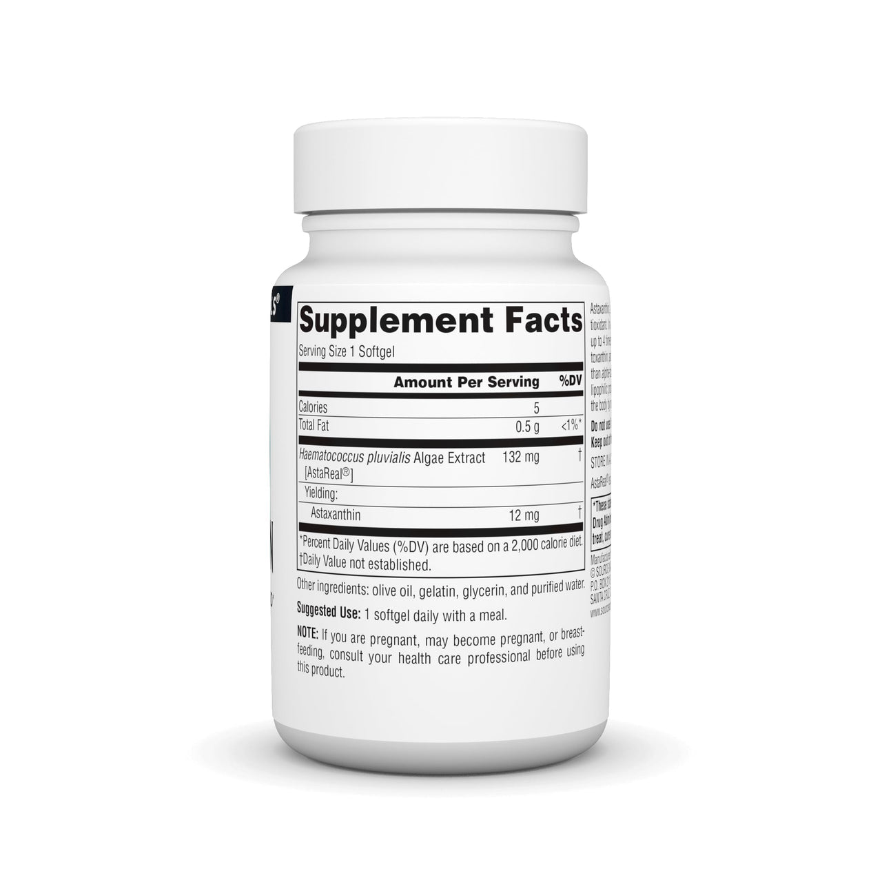 Source Naturals Astaxanthin, Antioxidant Carotenoid, 12mg - 60 Softgels