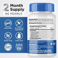 Thumbnail for Earth's Pearl Probiotics for Women & Men & Kids - Pearl-Shaped Probiotic & Prebiotics with BIO-Tract®, 4 Billion CFU, Gut Health Support (60-Day Supply)