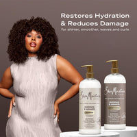 Thumbnail for SheaMoisture Shampoo & Conditioner, Moisture & Smooth for Wavy, Curly Hair Strengthening & Frizz Control, 34 Oz Ea