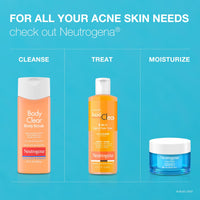 Thumbnail for Neutrogena Body Clear Acne Body Wash and Exfoliating Body Scrub, 2% Salicylic Acid Cleanser, Chest, Shoulder & Back Acne Treatment, Non-Comedogenic, Oil-Free Shower Gel, 8.5 fl oz