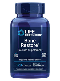 Thumbnail for Life Extension Bone Restore Calcium Supplement, Vitamin D3, Magnesium, Boron, zinc, Manganese, Silicon, Helps Maintain Healthy Bone Density, Gluten-Free, Non-GMO, 120 Capsules