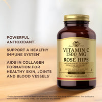Thumbnail for Solgar Vitamin C 1500mg with Rose HIPS 90 Tablet