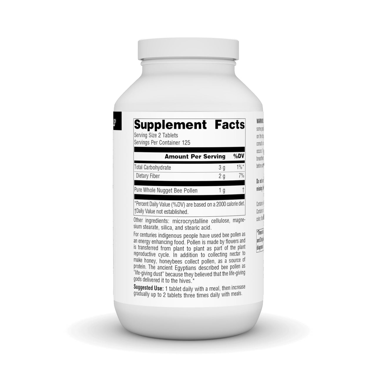 Source Naturals Bee Pollen 500 mg Dietary Supplement - 250 Tablets