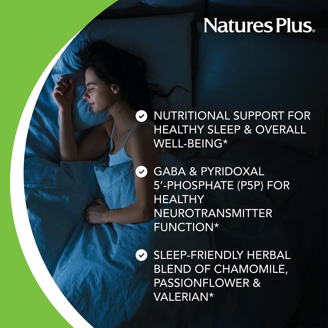 NaturesPlus, Rapid & Sustained Release - 3 mg Melatonin, 60 Bi-Layered Tablets - with Chamomile - Vegetarian, Gluten-Free - 60 Servings
