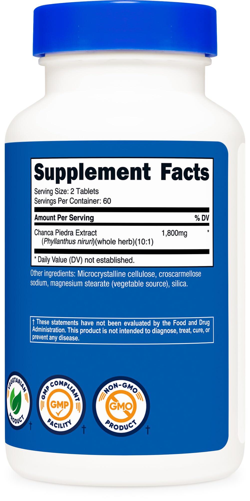 Nutricost Chanca Piedra Extract - Stone Breaker - 120 Tablets, 1800mg Per Serving, 60 Servings Per Bottle