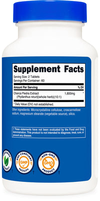 Thumbnail for Nutricost Chanca Piedra Extract - Stone Breaker - 120 Tablets, 1800mg Per Serving, 60 Servings Per Bottle