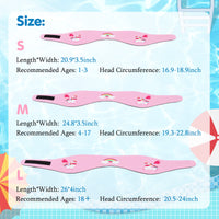 Thumbnail for HeySplash Swimming Headband, Swimming Earplugs Kids Ear Plugs Ear Band Swimmer Ear Protection, Elastic Neoprene Ear Guard, Hair Guard for Kids, Adults, Keep Water Out, Hold Earplugs in, Medium, Pink