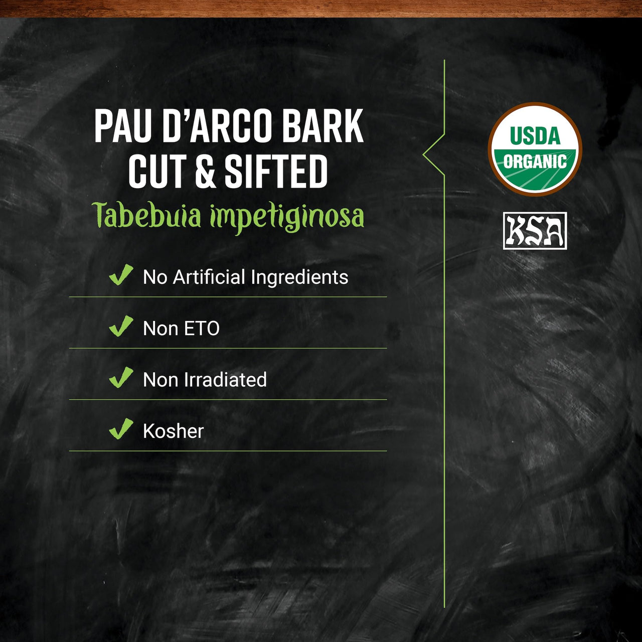 Frontier Co-op Pau d'Arco Bark, Cut & Sifted, Kosher, Non-irradiated | Bulk Bag | Tabebuia impetiginosa (Mart. ex DC.) | 16 Ounce (Pack of 1)