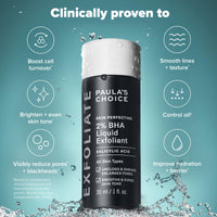 Thumbnail for Paula's Choice Skin Perfecting 2% BHA Liquid Salicylic Acid Exfoliant, Gentle Facial Exfoliator for Blackheads, Large Pores, Wrinkles & Fine Lines, Travel Size, 1 Fluid Ounce