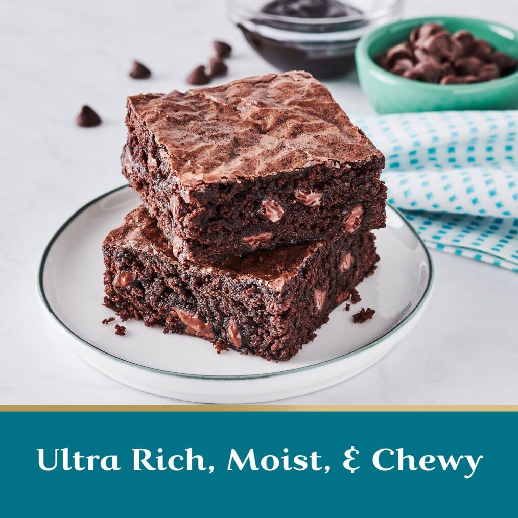 Ghirardelli Ultimate Chocolate Premium Brownie Mix, Includes Chocolate Syrup and Chips, 19 oz Boxes (Pack of 12)