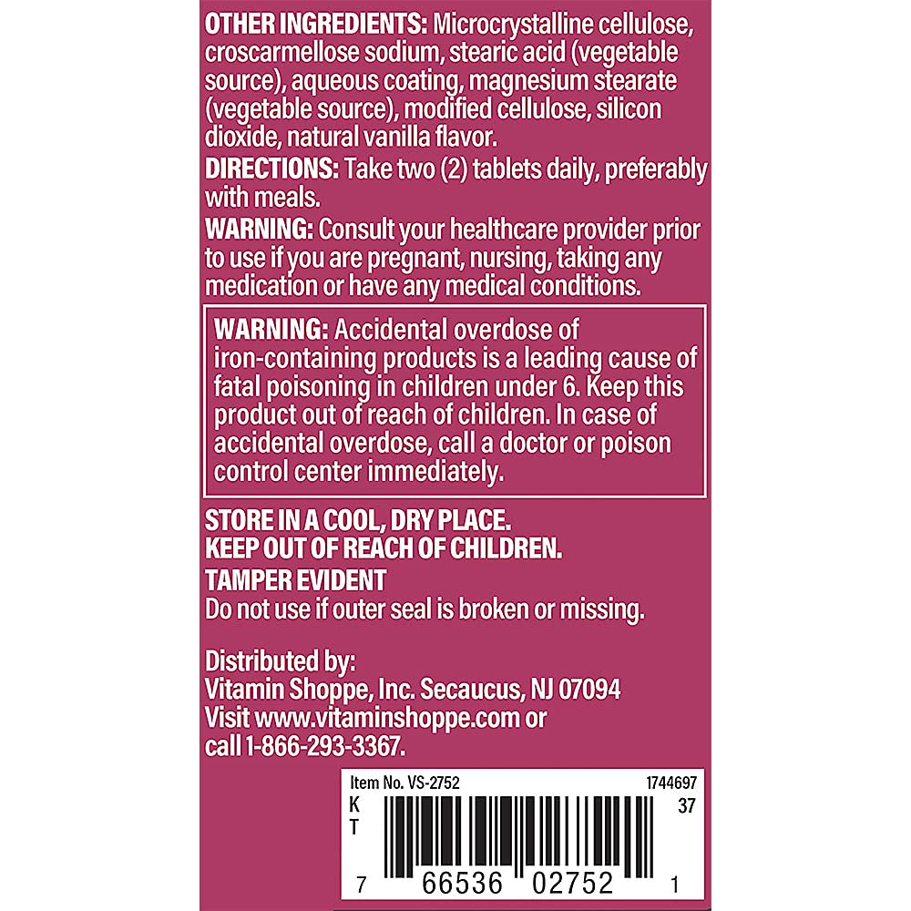 The Vitamin Shoppe Ultimate Woman Multivitamin - High Potency Daily Multi with Energy Blend, Complete Nutrition for Women (180 Tablets)