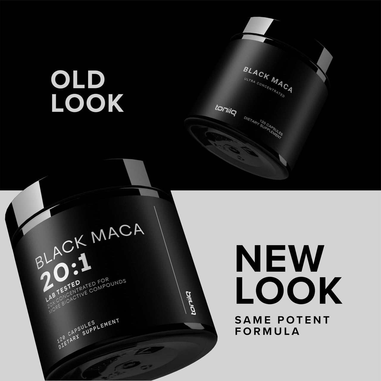 Black Maca Root - Ultra High Potency 20:1 Extract - Single Origin, Wildcrafted & Highly Concentrated - Third-Party Lab Tested - 120 Capsules
