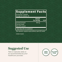 Thumbnail for Global Healing Center - Ozonated Activated Charcoal Powder - Advanced Digestive Detox that Adsorbs Internal Unwanted Compounds - Helps Relieve Occasional Gas Discomfort - 60 Activated Charcoal Pills