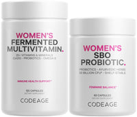 Thumbnail for Codeage Women’s Multivitamin Bundle: Women’s Formula & Women’s Probiotic Daily Vitamins