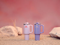 Thumbnail for Stanley Quencher H2.0 Tumbler with Handle and Straw 40 oz | Flowstate 3-Position Lid | Cup Holder Compatible for Travel | Insulated Stainless Steel Cup | BPA-Free | Rose Petal Shimmer