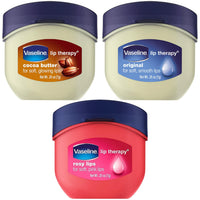 Thumbnail for Vaseline Lip Therapy Variety 3-Pack – Original, Rosy Lips, Cocoa Butter Lip Balm Moisturizers in Mini Jars, 0.25 Oz Ea